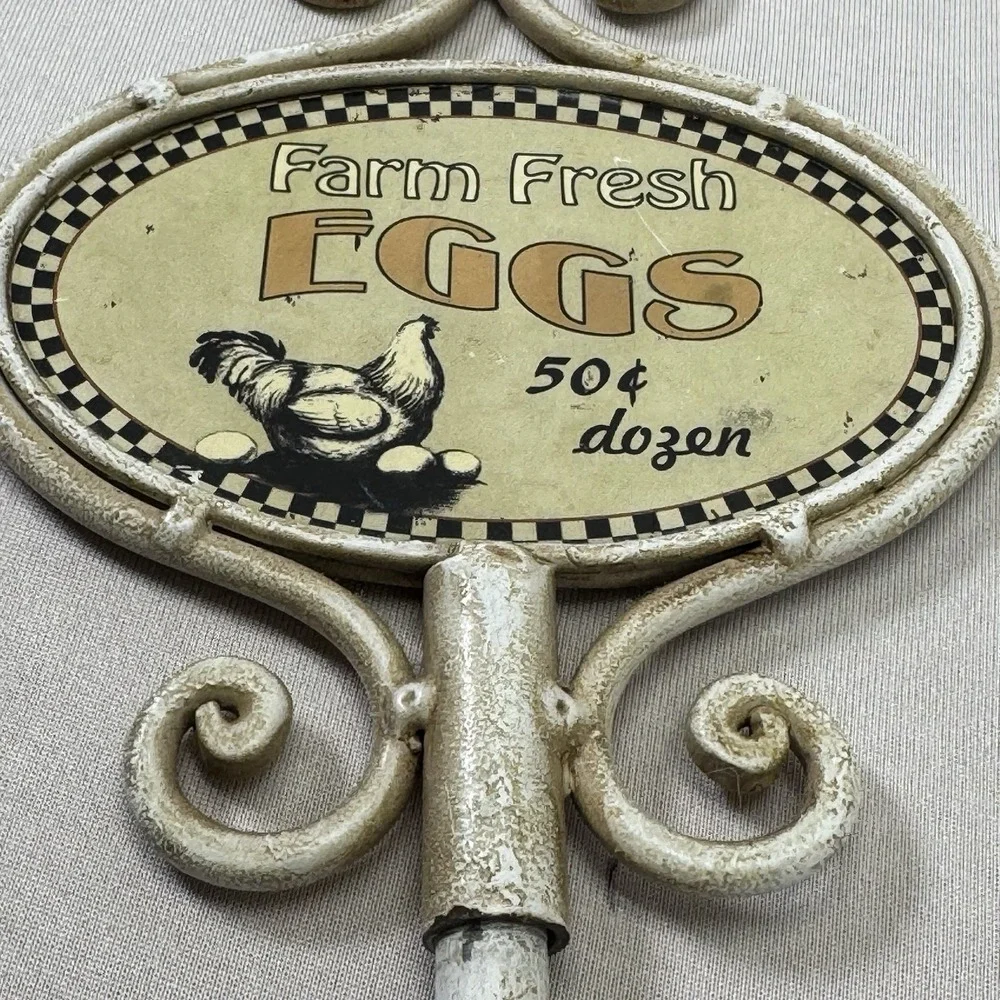 Double‎ Sided Farm Fresh Eggs Sign